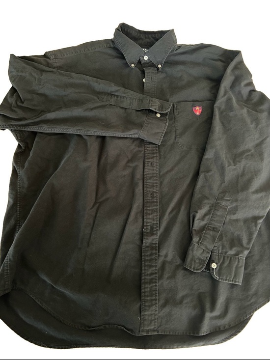 Ralph Lauren Other - Vintage Ralph Lauren Golf Tilden Shirt Mens XXL Black Button Down Plaid RL Crest